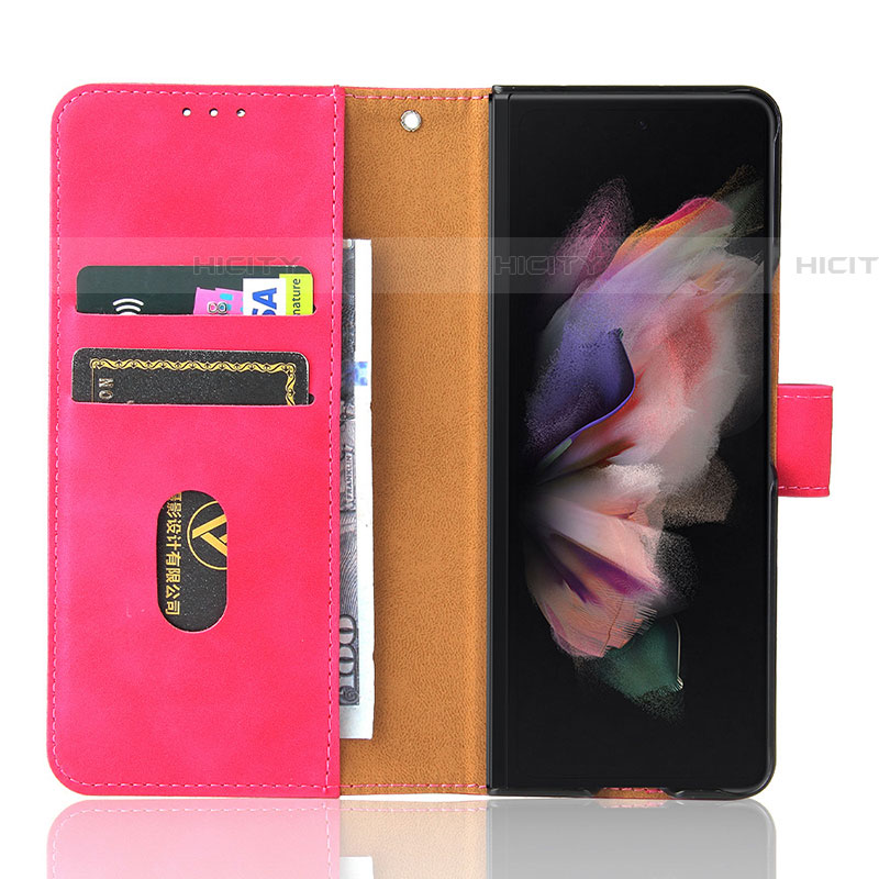 Custodia Portafoglio In Pelle Cover con Supporto L12Z per Samsung Galaxy Z Fold4 5G