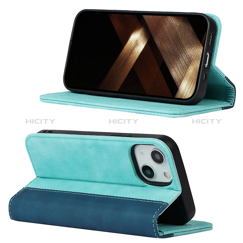 Custodia Portafoglio In Pelle Cover con Supporto L13 per Apple iPhone 15