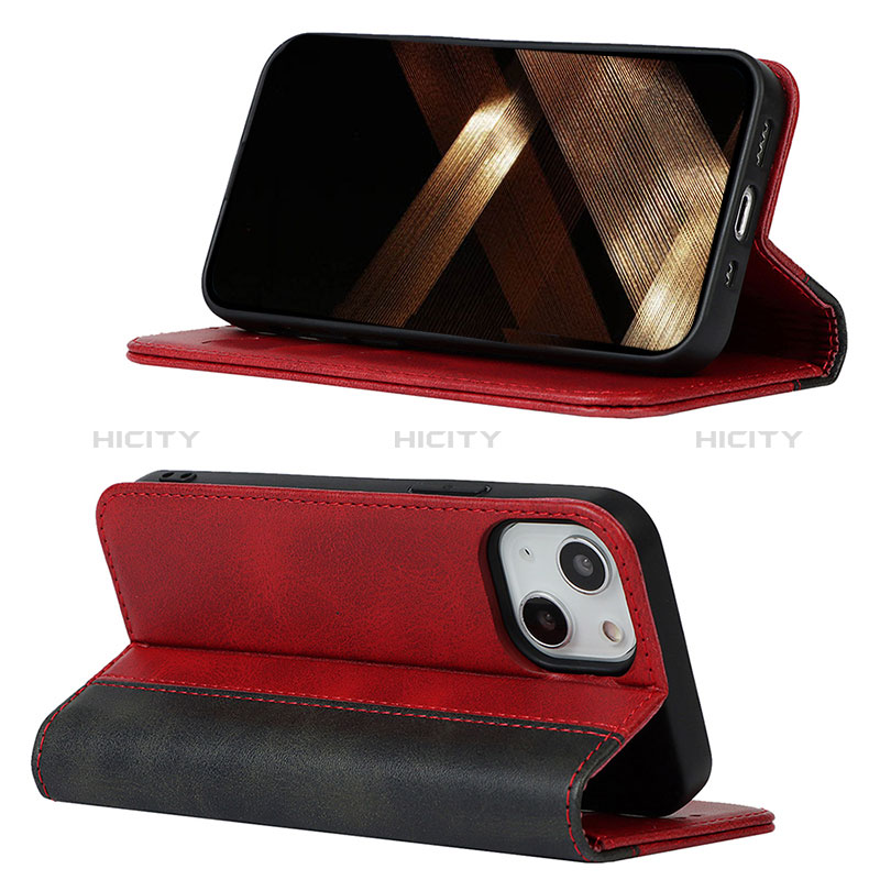 Custodia Portafoglio In Pelle Cover con Supporto L13 per Apple iPhone 15