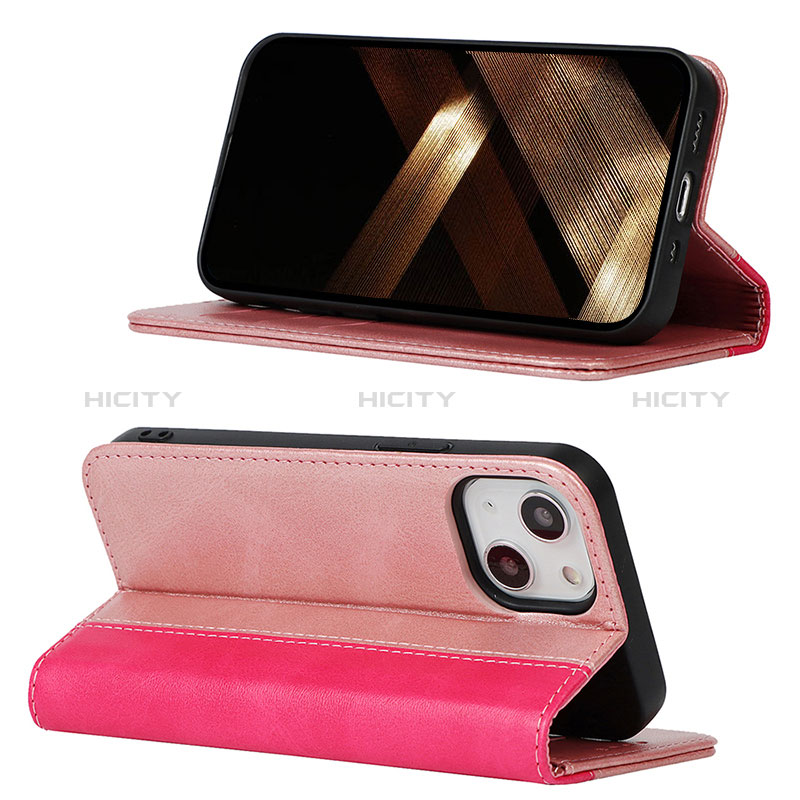 Custodia Portafoglio In Pelle Cover con Supporto L13 per Apple iPhone 15