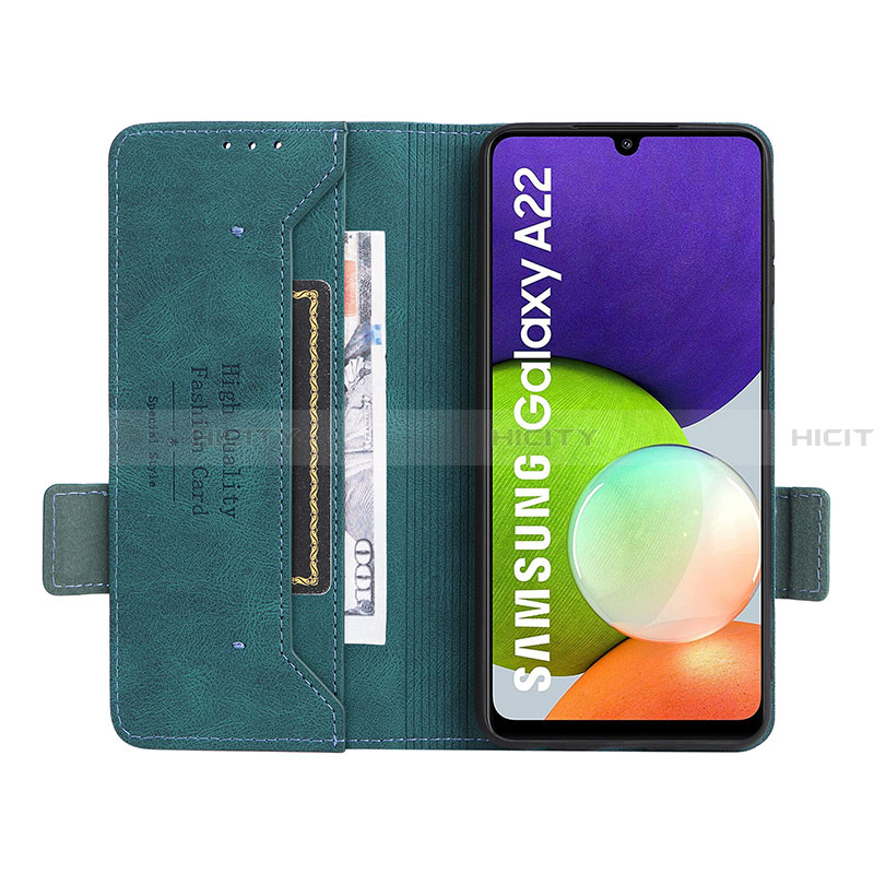 Custodia Portafoglio In Pelle Cover con Supporto L13Z per Samsung Galaxy A22 4G