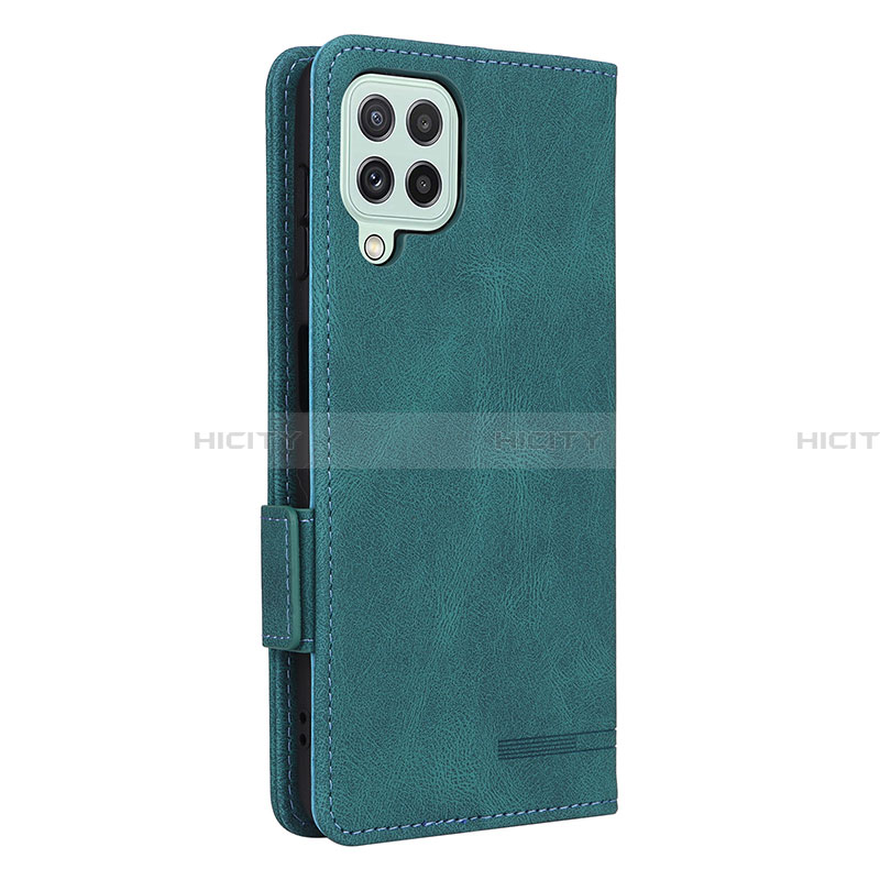 Custodia Portafoglio In Pelle Cover con Supporto L13Z per Samsung Galaxy A22 4G Verde