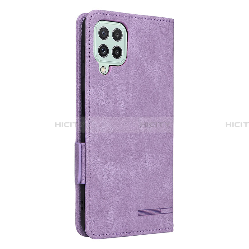 Custodia Portafoglio In Pelle Cover con Supporto L13Z per Samsung Galaxy A22 4G Viola