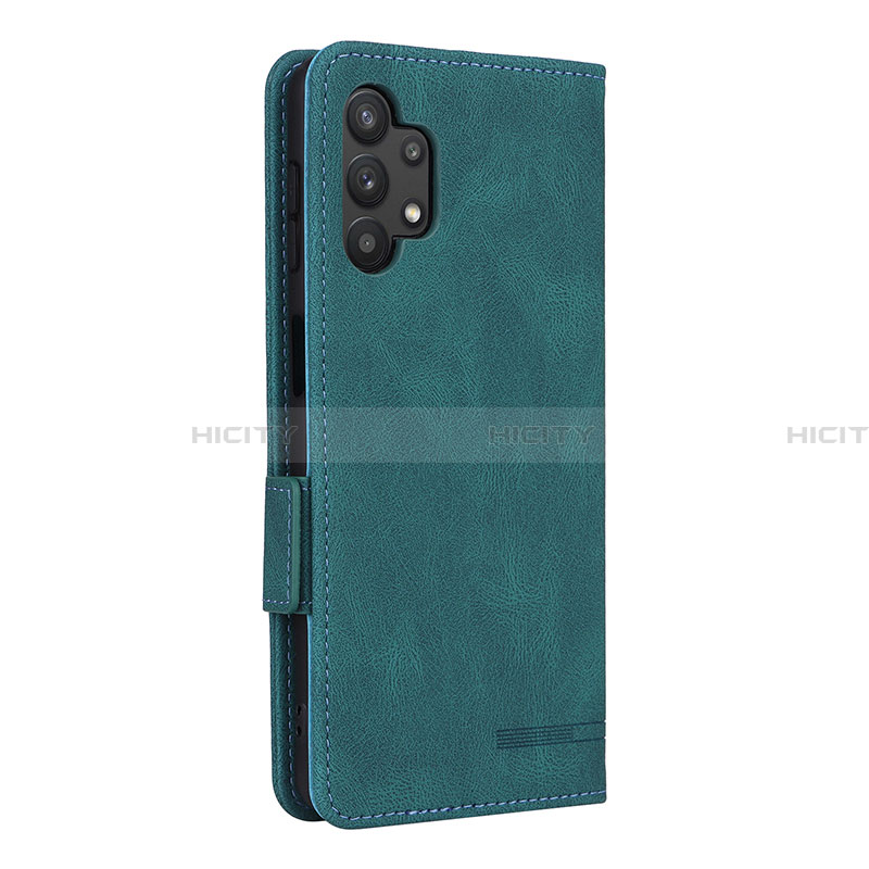 Custodia Portafoglio In Pelle Cover con Supporto L13Z per Samsung Galaxy A32 4G Verde