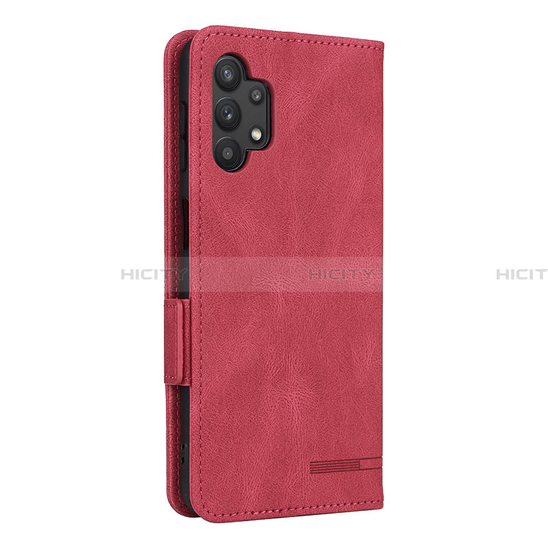 Custodia Portafoglio In Pelle Cover con Supporto L13Z per Samsung Galaxy A32 5G Rosso