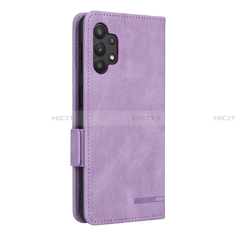 Custodia Portafoglio In Pelle Cover con Supporto L13Z per Samsung Galaxy A32 5G Viola