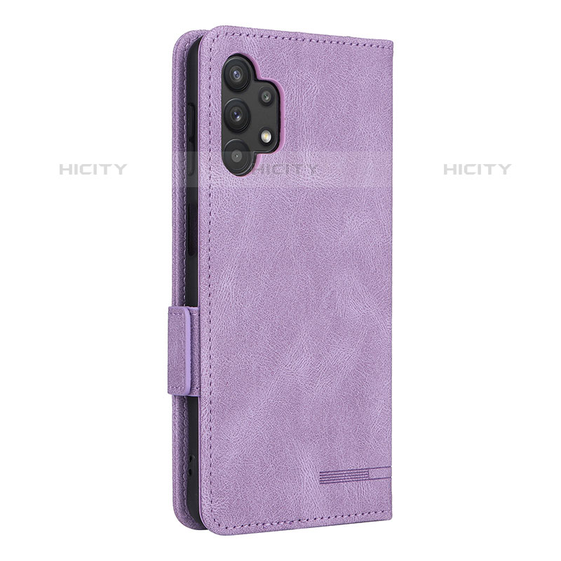 Custodia Portafoglio In Pelle Cover con Supporto L13Z per Samsung Galaxy M32 5G Viola