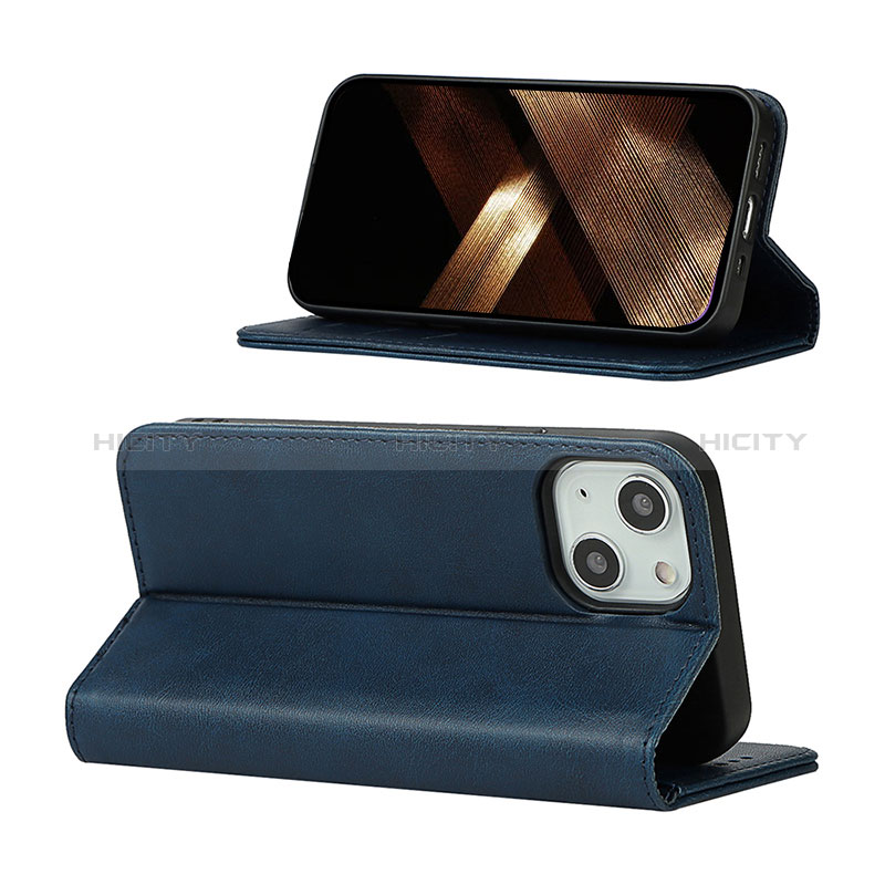 Custodia Portafoglio In Pelle Cover con Supporto L14 per Apple iPhone 15