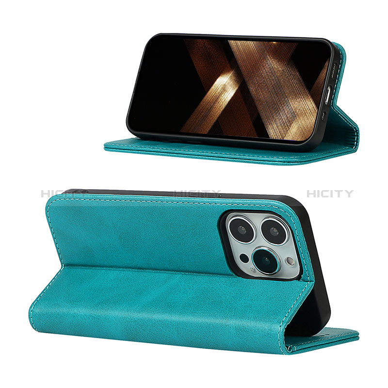 Custodia Portafoglio In Pelle Cover con Supporto L14 per Apple iPhone 15 Pro Max