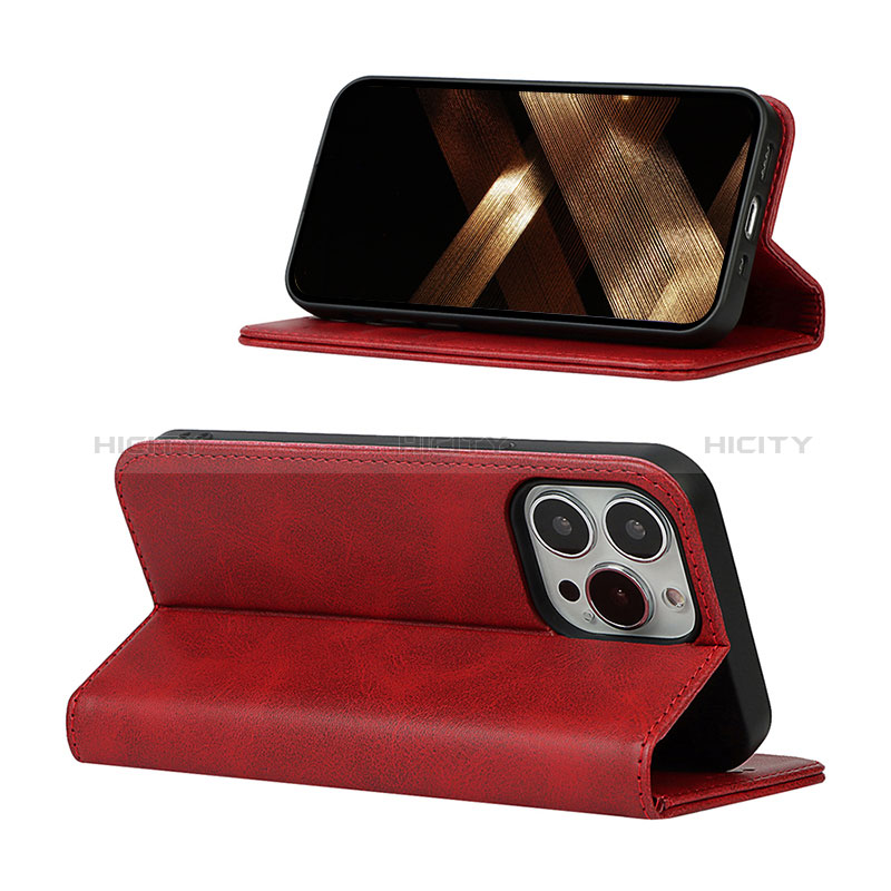 Custodia Portafoglio In Pelle Cover con Supporto L14 per Apple iPhone 15 Pro Max