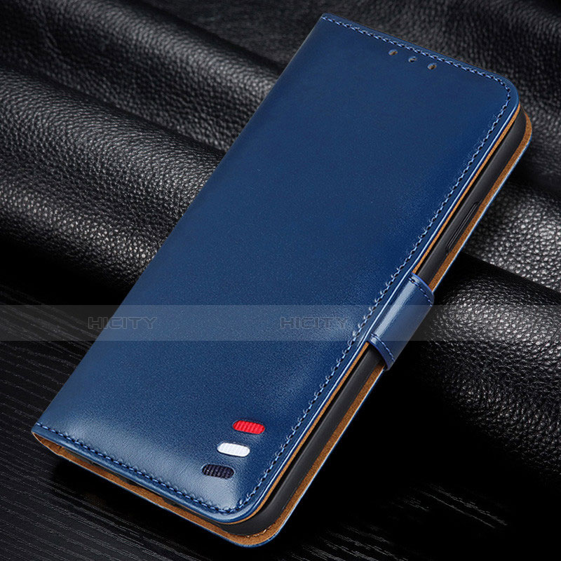 Custodia Portafoglio In Pelle Cover con Supporto L14 per Huawei P40 Lite E Blu