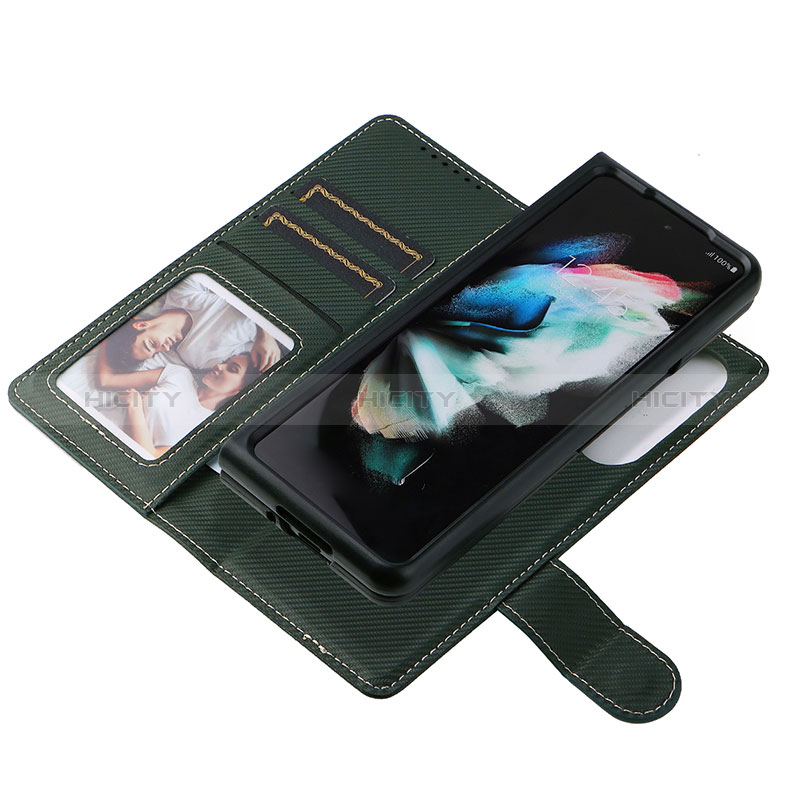 Custodia Portafoglio In Pelle Cover con Supporto L14Z per Samsung Galaxy Z Fold3 5G