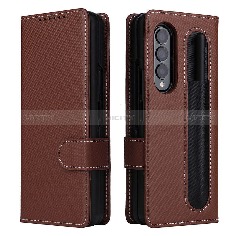 Custodia Portafoglio In Pelle Cover con Supporto L14Z per Samsung Galaxy Z Fold3 5G