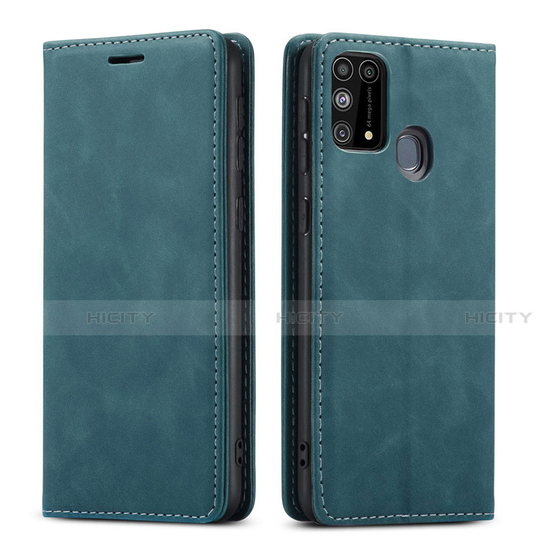 Custodia Portafoglio In Pelle Cover con Supporto L15 per Samsung Galaxy M31 Verde