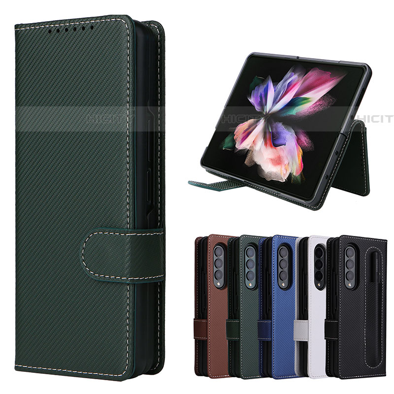 Custodia Portafoglio In Pelle Cover con Supporto L15Z per Samsung Galaxy Z Fold4 5G