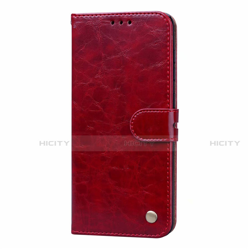 Custodia Portafoglio In Pelle Cover con Supporto L16 per Samsung Galaxy A31 Rosso