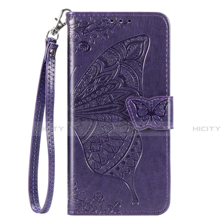 Custodia Portafoglio In Pelle Cover con Supporto L17 per Samsung Galaxy A41 Viola