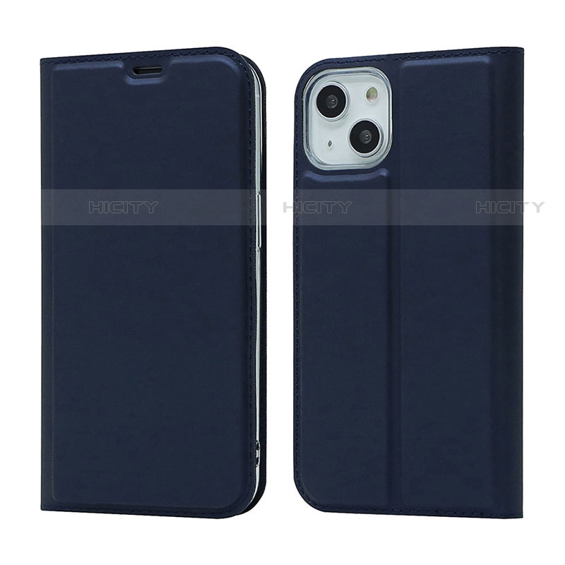 Custodia Portafoglio In Pelle Cover con Supporto L18 per Apple iPhone 13 Blu