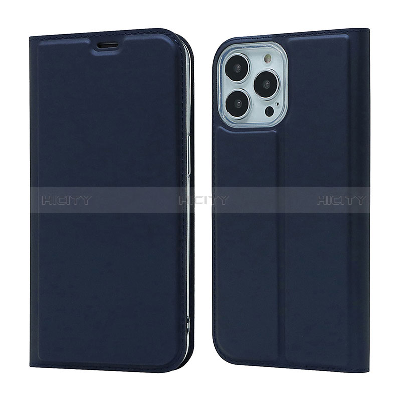 Custodia Portafoglio In Pelle Cover con Supporto L18 per Apple iPhone 14 Pro Blu