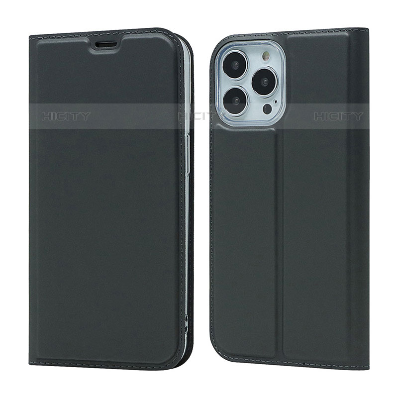 Custodia Portafoglio In Pelle Cover con Supporto L18 per Apple iPhone 15 Pro Nero