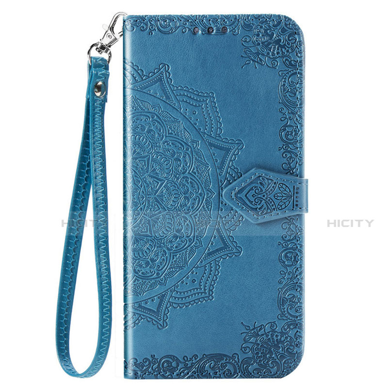 Custodia Portafoglio In Pelle Cover con Supporto L18 per Huawei Honor 9C Blu