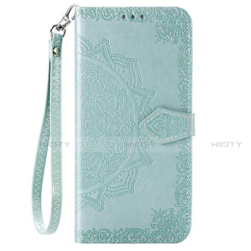 Custodia Portafoglio In Pelle Cover con Supporto L18 per Huawei Honor 9C Verde