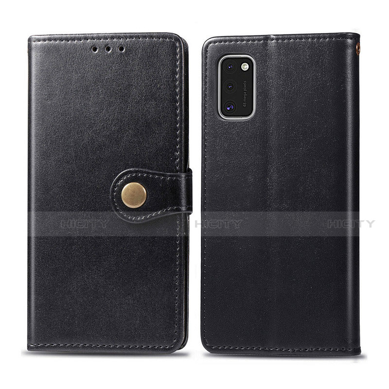 Custodia Portafoglio In Pelle Cover con Supporto L18 per Samsung Galaxy A41 Nero