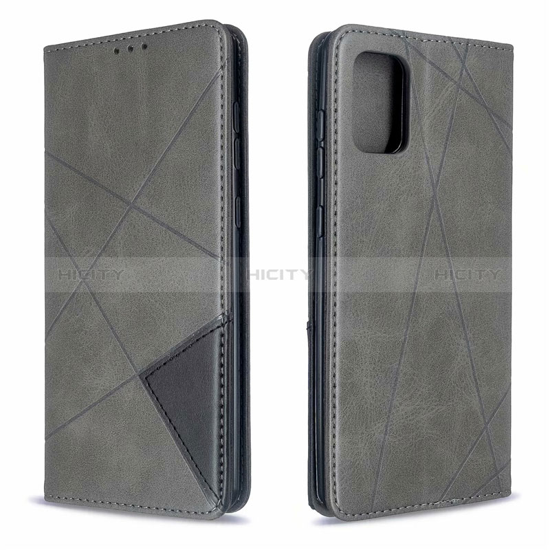 Custodia Portafoglio In Pelle Cover con Supporto L18 per Samsung Galaxy A71 4G A715 Grigio