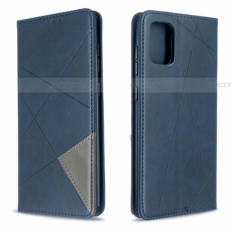 Custodia Portafoglio In Pelle Cover con Supporto L18 per Samsung Galaxy A71 5G Blu