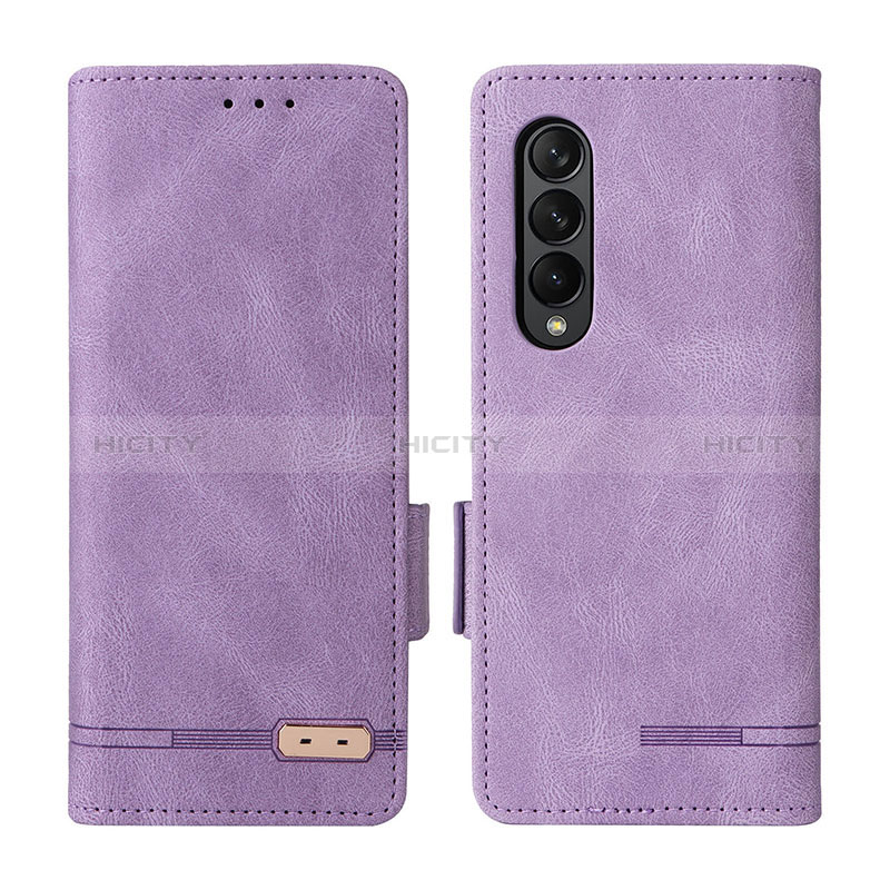 Custodia Portafoglio In Pelle Cover con Supporto L18Z per Samsung Galaxy Z Fold3 5G