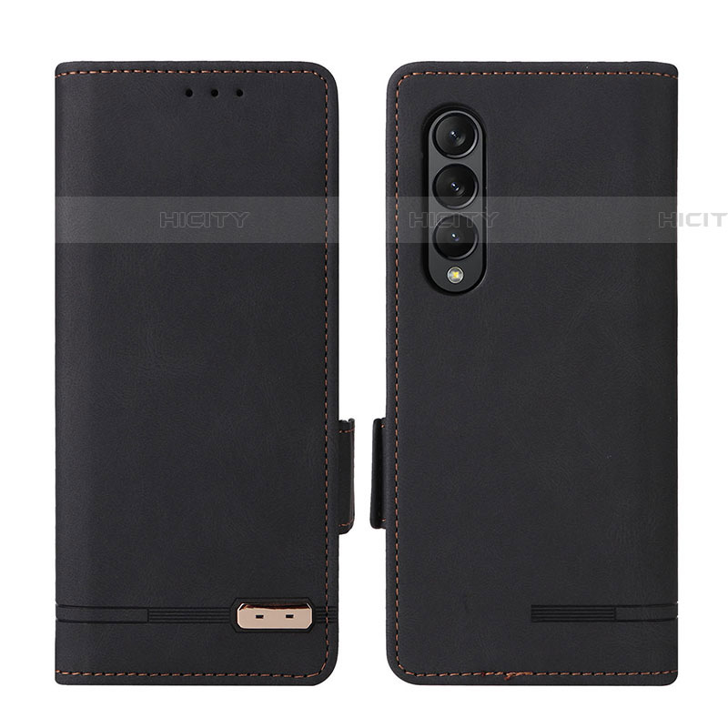 Custodia Portafoglio In Pelle Cover con Supporto L18Z per Samsung Galaxy Z Fold4 5G Nero