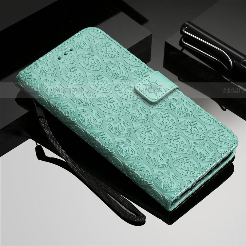 Custodia Portafoglio In Pelle Cover con Supporto L19 per Samsung Galaxy A51 5G Verde