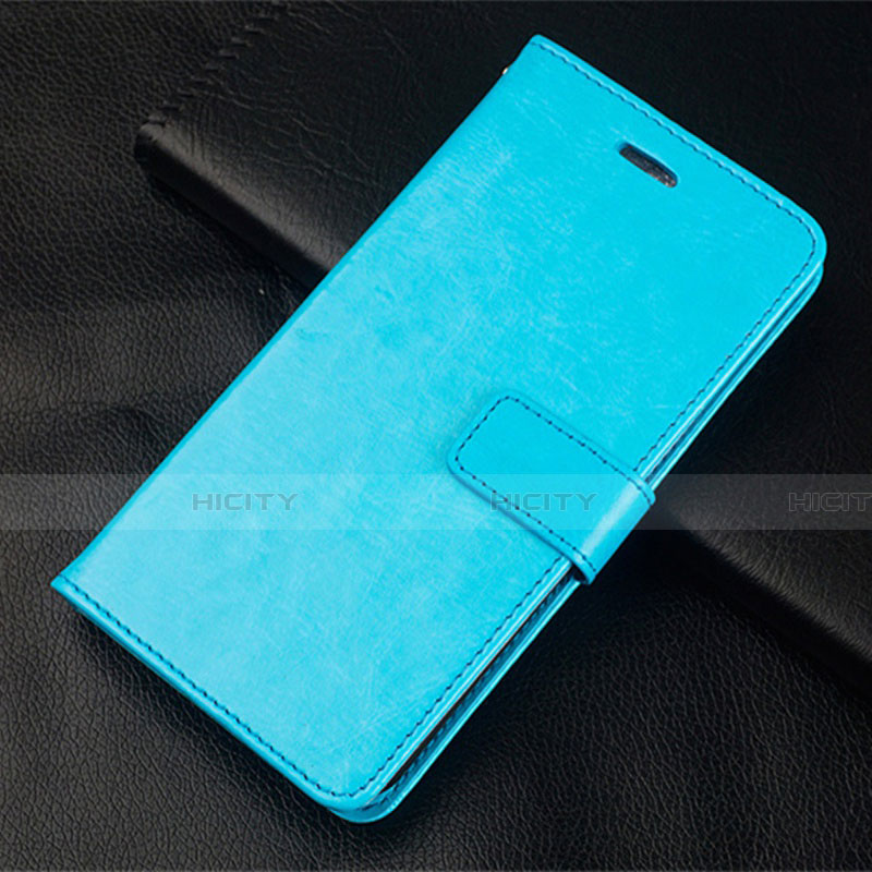 Custodia Portafoglio In Pelle Cover con Supporto L20 per Huawei Honor 30S Cielo Blu