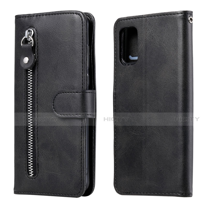 Custodia Portafoglio In Pelle Cover con Supporto L20 per Samsung Galaxy A41 Nero