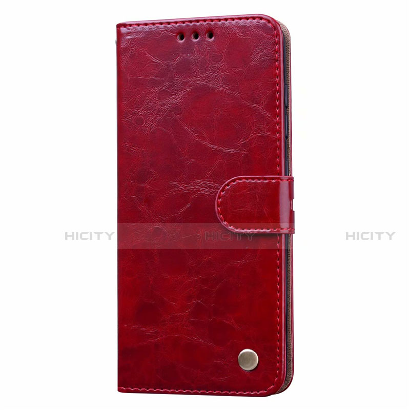 Custodia Portafoglio In Pelle Cover con Supporto L22 per Samsung Galaxy A41 Rosso