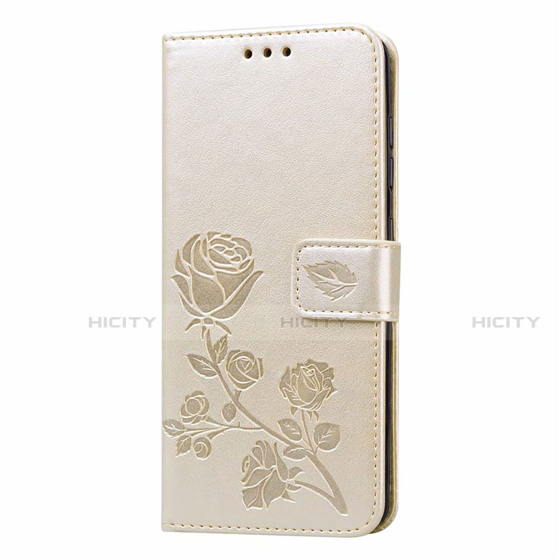 Custodia Portafoglio In Pelle Cover con Supporto L23 per Samsung Galaxy A41 Oro