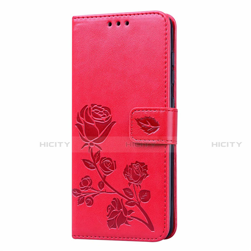 Custodia Portafoglio In Pelle Cover con Supporto L23 per Samsung Galaxy A41 Rosso