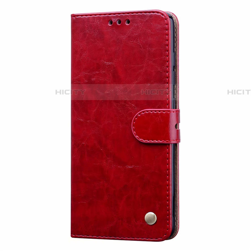 Custodia Portafoglio In Pelle Cover con Supporto L23 per Samsung Galaxy A71 5G Rosso