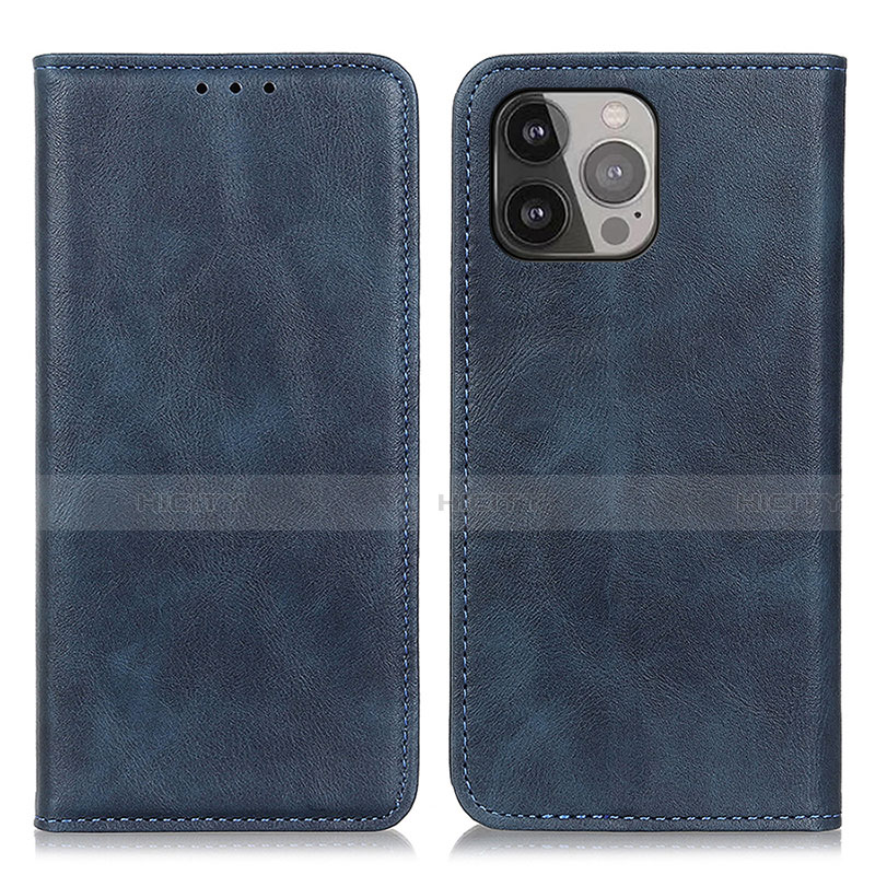 Custodia Portafoglio In Pelle Cover con Supporto L26 per Apple iPhone 14 Pro Blu