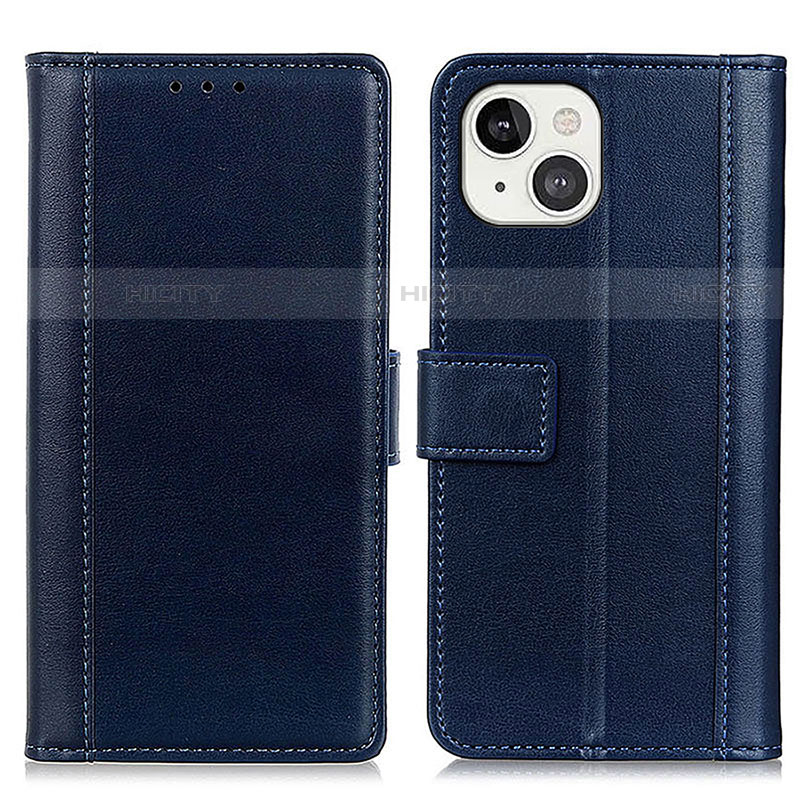 Custodia Portafoglio In Pelle Cover con Supporto L28 per Apple iPhone 13 Blu