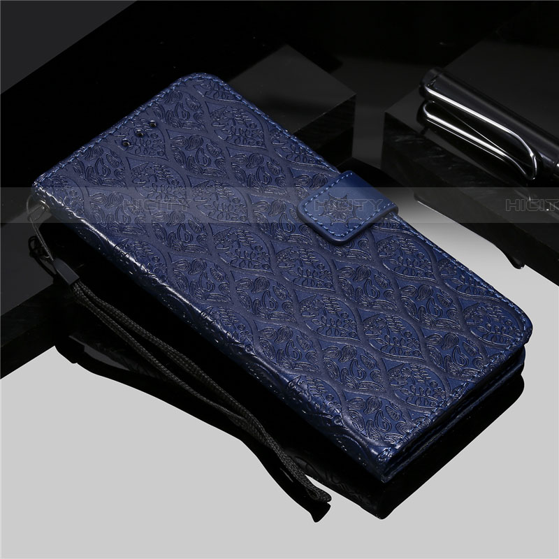 Custodia Portafoglio In Pelle Cover con Supporto L28 per Samsung Galaxy A71 5G Blu