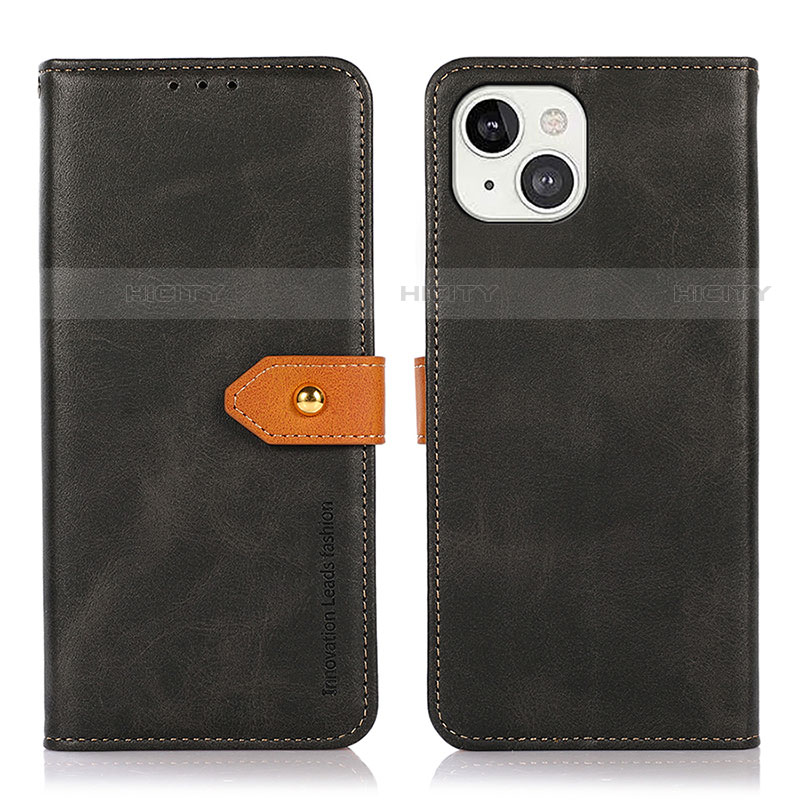 Custodia Portafoglio In Pelle Cover con Supporto L29 per Apple iPhone 13 Nero