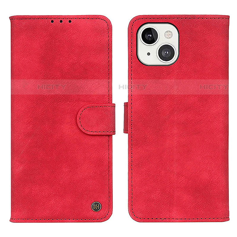 Custodia Portafoglio In Pelle Cover con Supporto L30 per Apple iPhone 13 Rosso