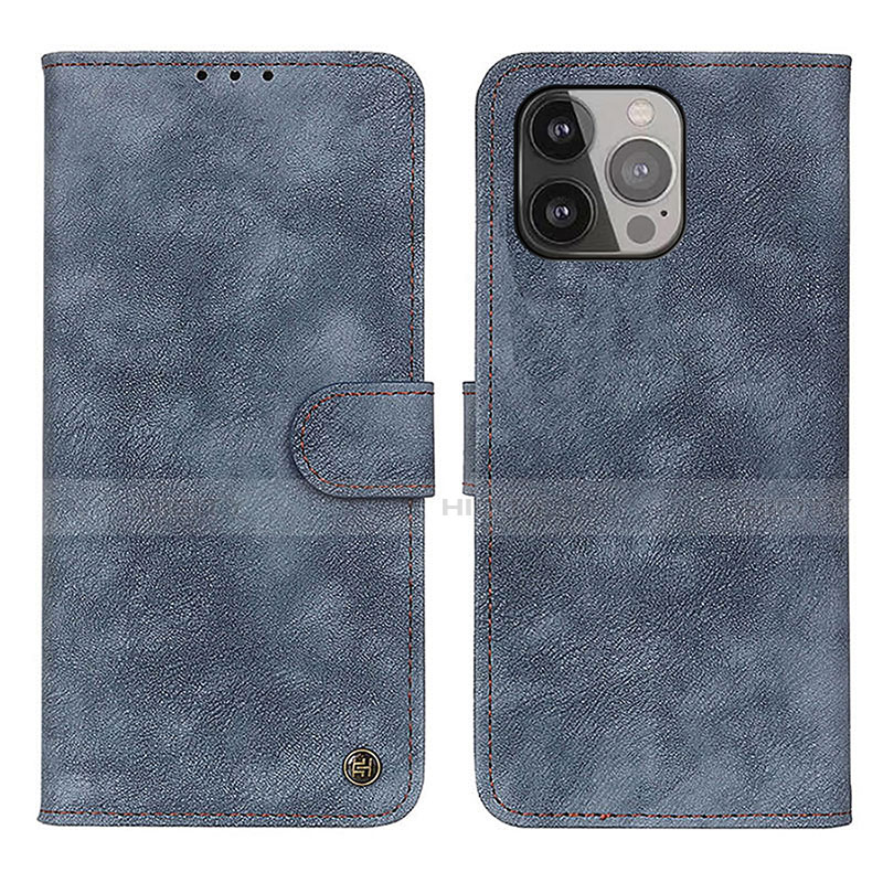 Custodia Portafoglio In Pelle Cover con Supporto L30 per Apple iPhone 14 Pro Max Blu