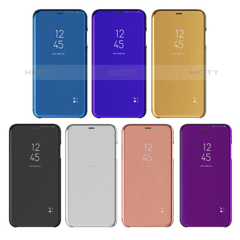 Custodia Portafoglio In Pelle Cover con Supporto Laterale Specchio Cover L01 per Oppo A54 4G