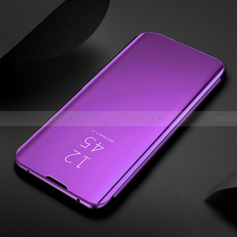 Custodia Portafoglio In Pelle Cover con Supporto Laterale Specchio Cover L01 per Samsung Galaxy A33 5G Viola