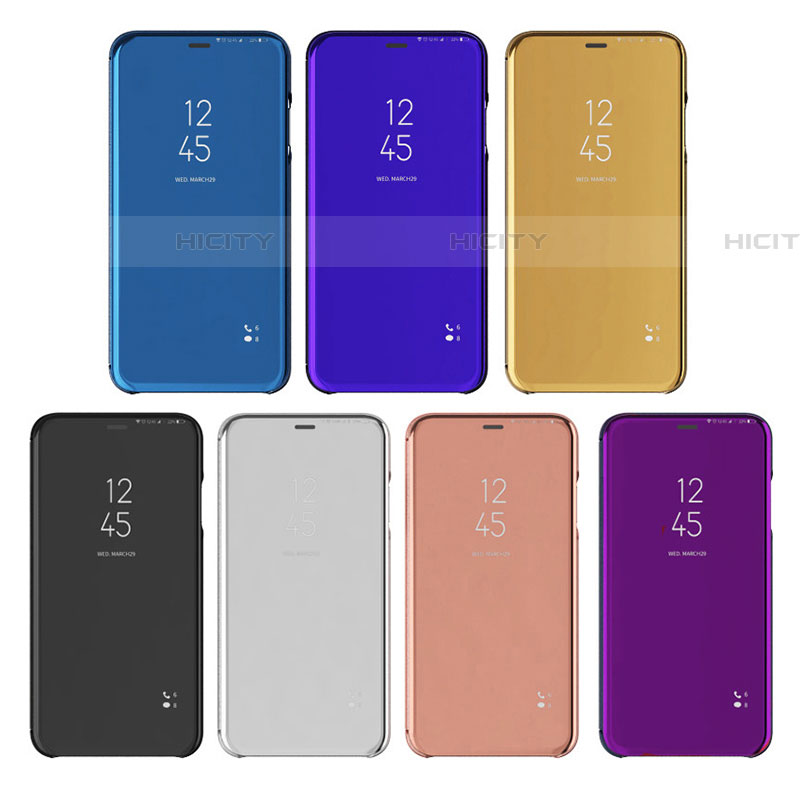 Custodia Portafoglio In Pelle Cover con Supporto Laterale Specchio Cover L01 per Samsung Galaxy A73 5G