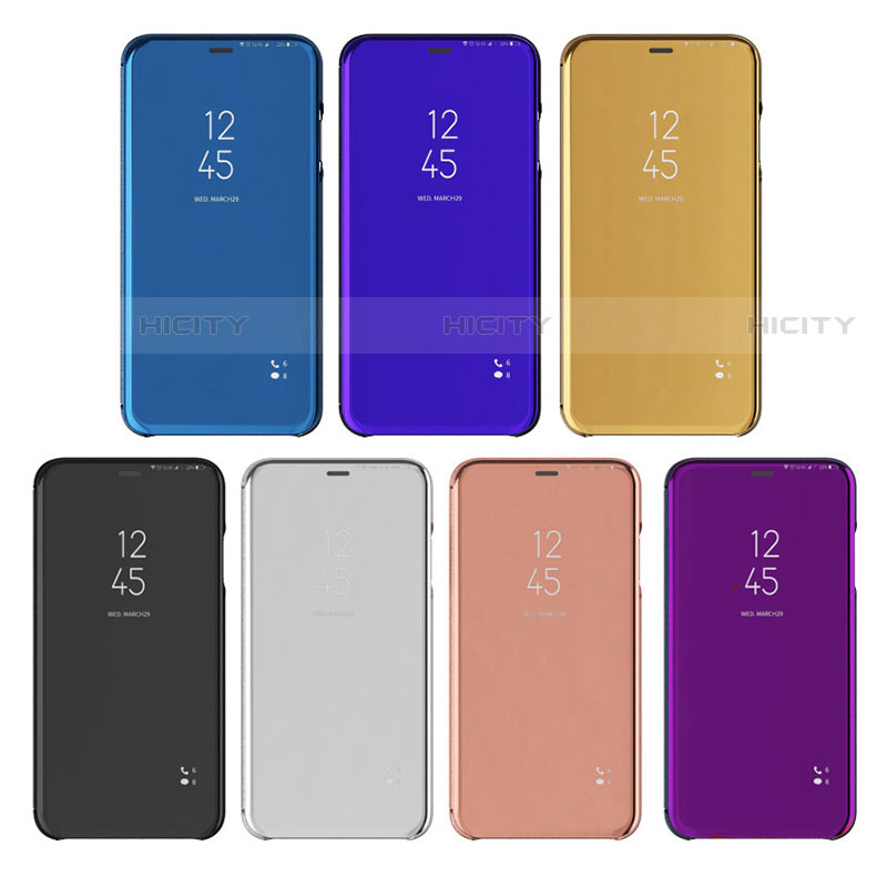 Custodia Portafoglio In Pelle Cover con Supporto Laterale Specchio Cover L01 per Samsung Galaxy S22 Plus 5G