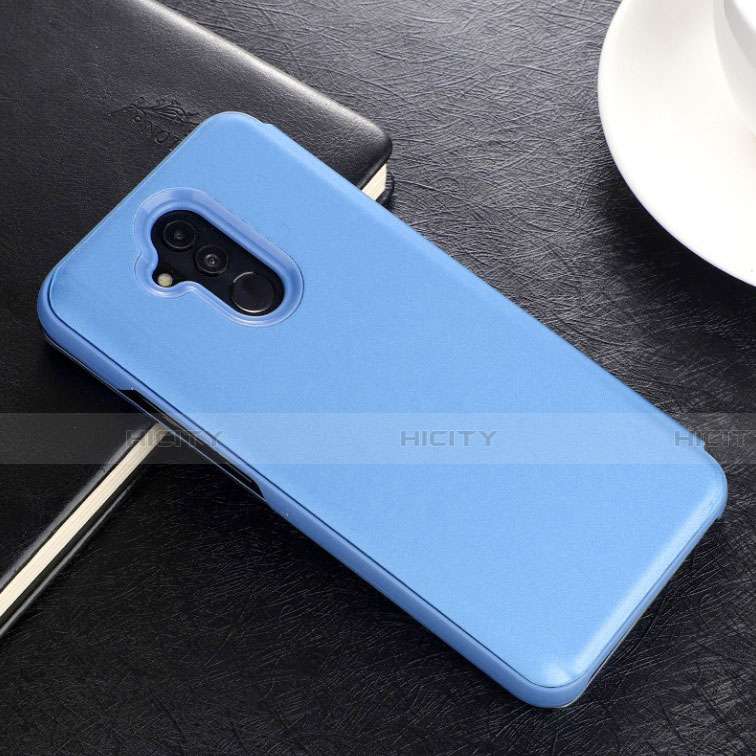 Custodia Portafoglio In Pelle Cover con Supporto Laterale Specchio Cover L02 per Huawei Mate 20 Lite