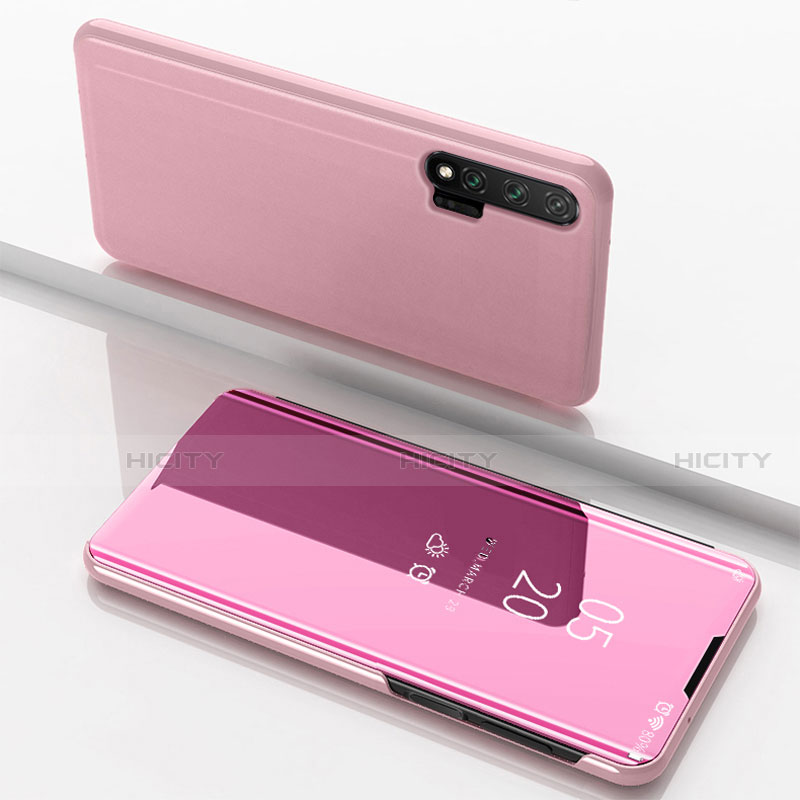 Custodia Portafoglio In Pelle Cover con Supporto Laterale Specchio Cover L02 per Huawei Nova 6